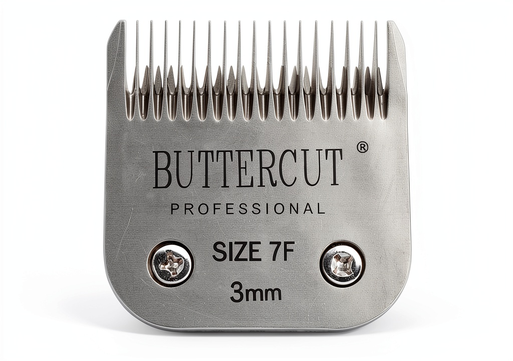 Installing PetEdge Buttercut Dog Clipper Blade A5 Size 7F on a wooden desk