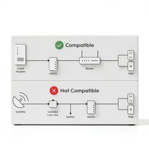 Hitron MoCA Adapter for Cable TV Homes 2.5Gbps Ethernet-4