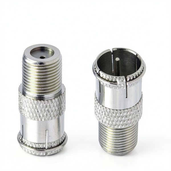 VCE Nickel-Plated Coaxial Connectors 5-Pack-1
