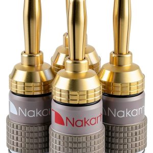 Nakamichi FanLock Gold Banana Plug Audio Connector 4 Pairs 24k Gold-0