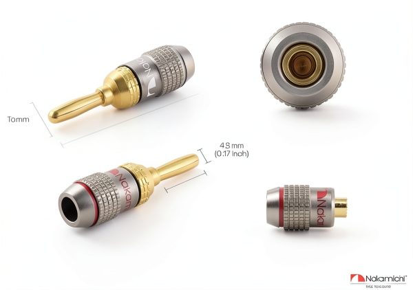 Nakamichi FanLock Gold Banana Plug Audio Connector 4 Pairs 24k Gold-6