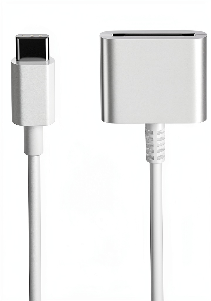 USB C to 30 Pin Adapter connecting an iPhone to an old dock