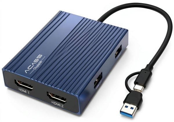 ACASIS Dual 4K HDMI Adapter Gray-0