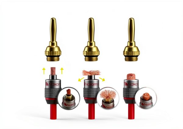 Nakamichi FanLock Gold Banana Plug Audio Connector 4 Pairs 24k Gold-5