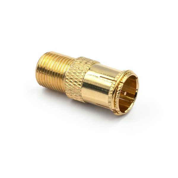 VCE Gold-Plated F-Type Coax Cable Connectors 5-Pack-4