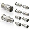 VCE Nickel-Plated Coaxial Connectors 5-Pack-0