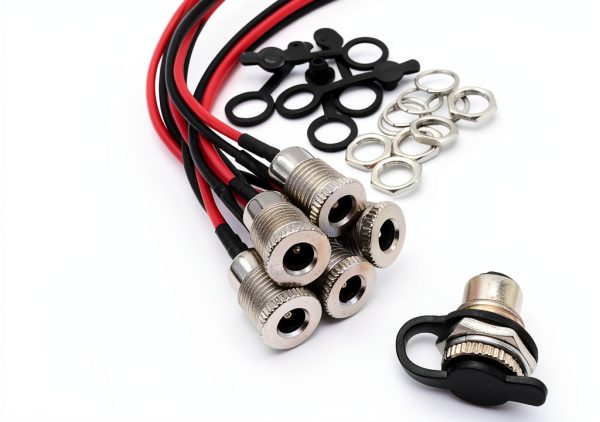 DC Barrel Jack Connector weideer 2.1x5.5mm Silver-1