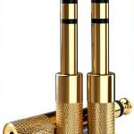Nicholaus 3-Pack 3.5mm to 6.35mm Gold Adapter-0