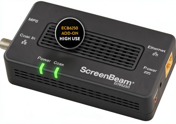 ScreenBeam MoCA Adapter ECB6250S02 Black 2.5Gbps Ethernet over Coax-0
