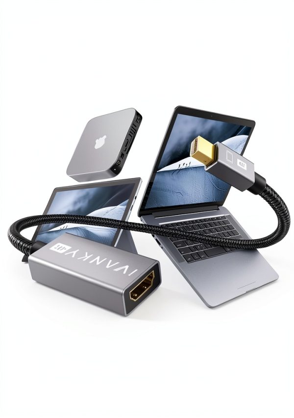 iVANKY Mini DisplayPort to HDMI Adapter 4K 30Hz 2 Pack Grey-5