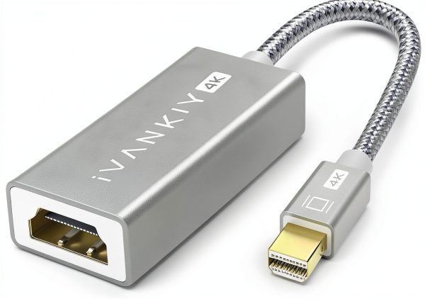 Mini DisplayPort to HDMI Adapter IVANKY VLB03 4K 30Hz Silver-0