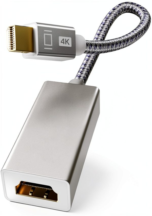 iVANKY 4K Mini DisplayPort to HDMI Adapter 4K@60Hz Silver 1 Pack-0