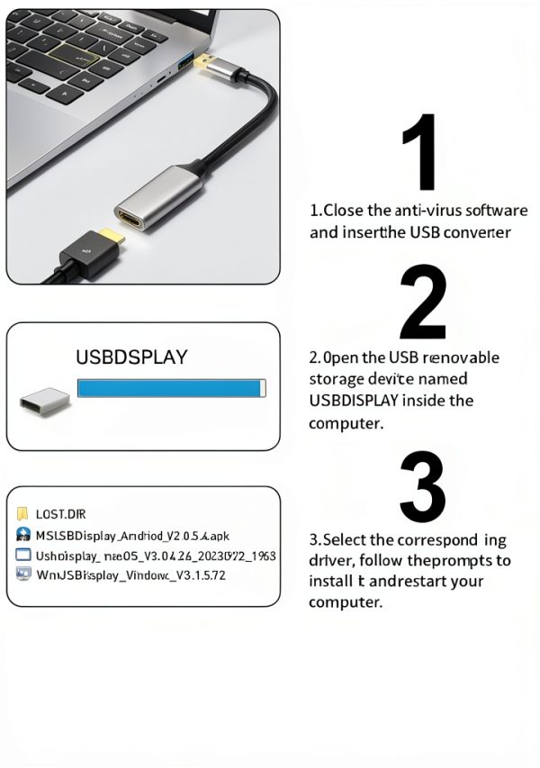 USB to HDMI Adapter Reborn 1080p Compact-2