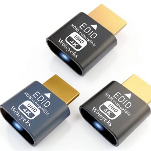 Woieyeks HDMI Dummy Plug 4K HDR 3 Pack Headless Display Adapter for PC-0