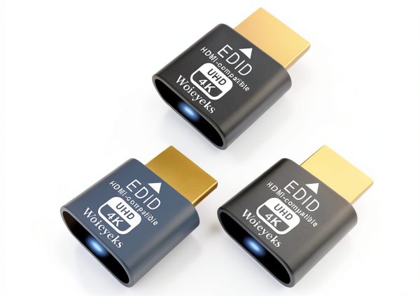Woieyeks HDMI Dummy Plug 4K HDR 3 Pack Headless Display Adapter for PC-0