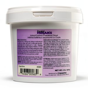 Gray Powdered (Sanded) Grout - 2 lbs-0