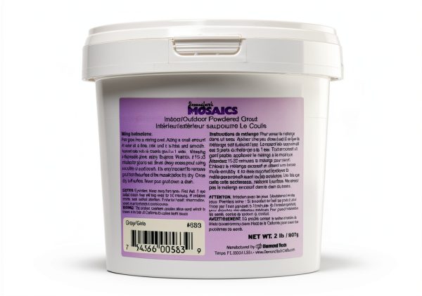 Gray Powdered (Sanded) Grout - 2 lbs-0