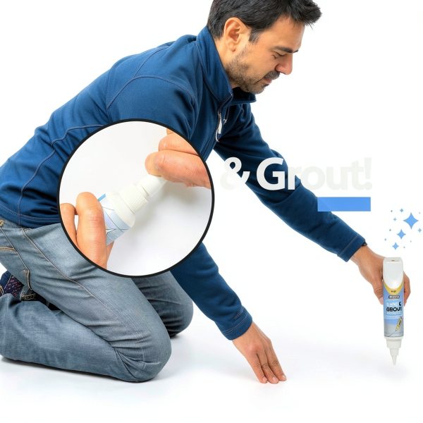 Twist & Grout Reviver Floor-Fix Pro Grout Repair Kit Waterproof Grey-2