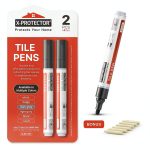 X-Protector Water Based Grout Marker 2 Pack Dark Gray 8 Tips NeoSales-0