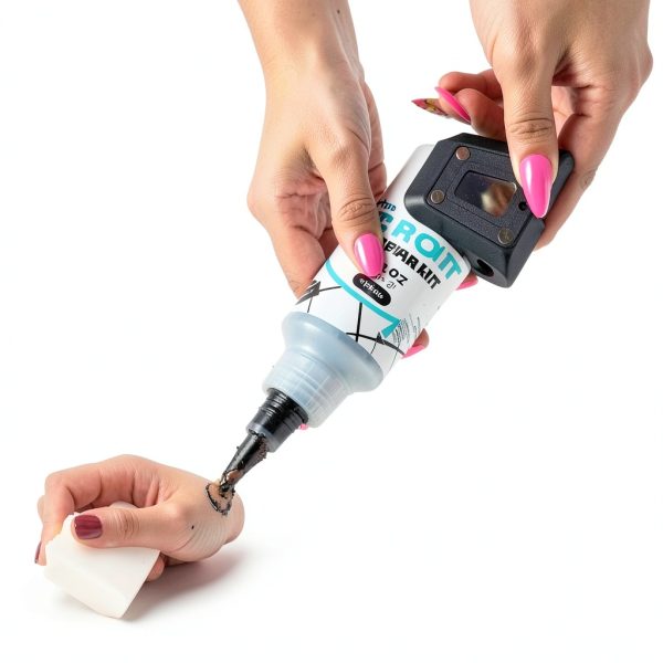 PentaUSA Tile Grout Repair Kit - Black Grout Filler, Triple Protection, Fast Drying Formula Restores and Renews Joint Lines (Black, 8.8oz / 250gr)-1
