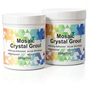 Mosaic Grout by A-HEYIDA 14.1oz Transparent Grout for Crafts DIY-0