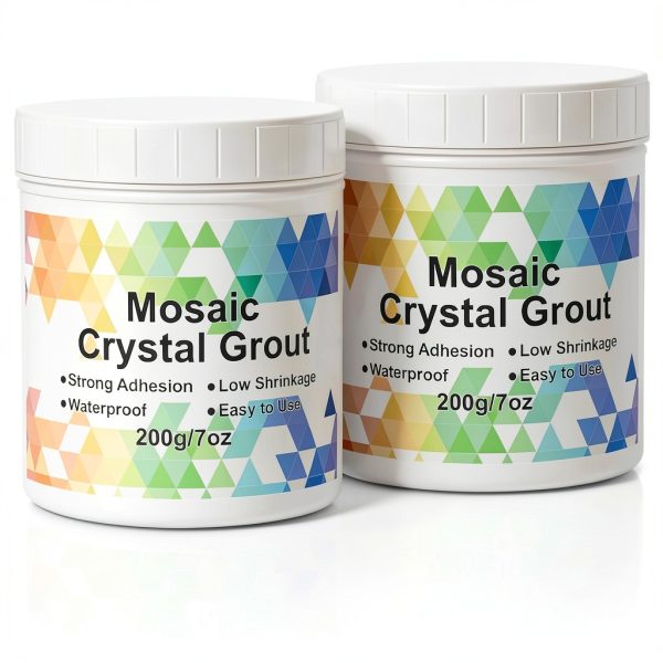 Mosaic Grout by A-HEYIDA 14.1oz Transparent Grout for Crafts DIY-0