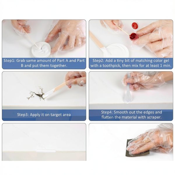 Porcelain Tile Repair Kit Quadence Waterproof Tile Kit TCG-1-4