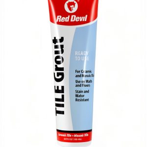 Red Devil 0425 Pre-Mixed Tile Grout Squeeze Tube, 5.5 oz., White-0